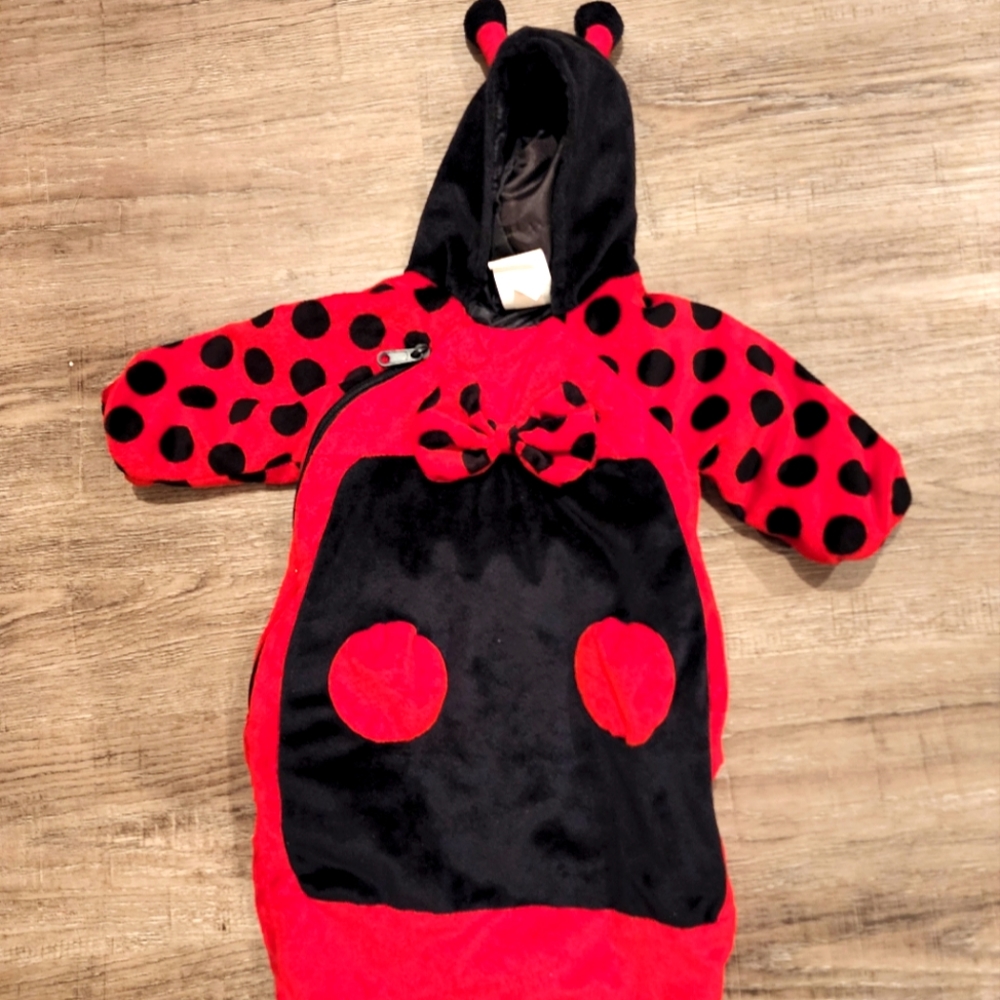 Baby girls ladybug costume 0-6 mo